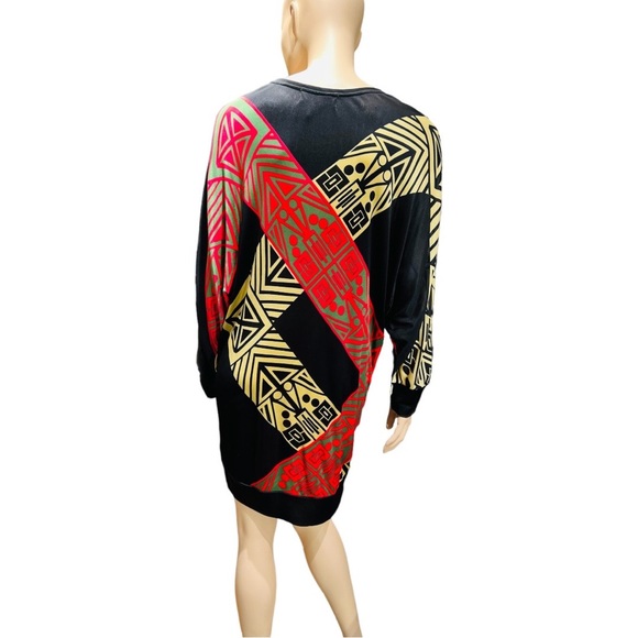 Custo Barcelona Midi Dress Long Sleeves Size Medium in good condition preowned - Picture 2 of 7